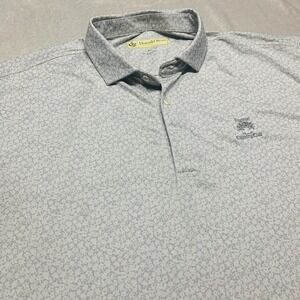 Donald Ross Polo Golf Shirt Ligonier Country Club Mens‎ XL All Over Print Floral